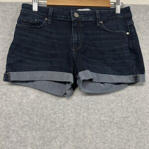 Paige Jimmy Jimmy Denim Shorts Women’s 29 Dark Wash Cuffed Distressed Stretch